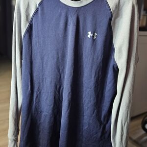 Under Armour Blue and Gray Long Sleeve Shirt 2xl 1-1015